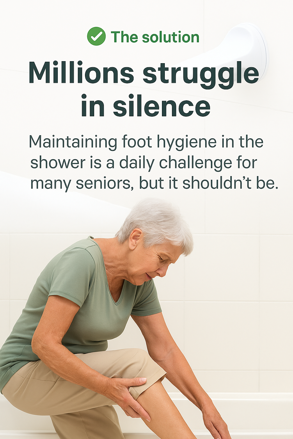 Bathroom Shower Foot Rest